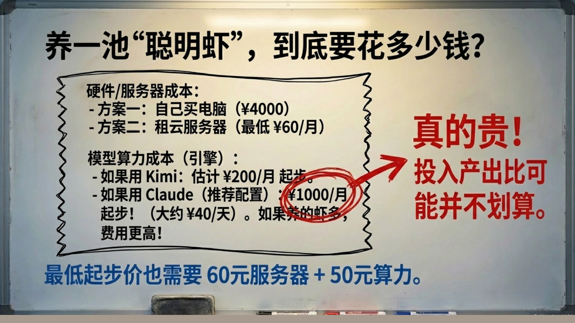 Openclaw最低使用成本